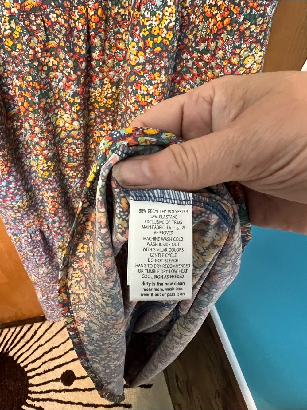 Toad&Co Sunkissed Sunsana Midi Dress in Pacific Blue size XL New with tags! - Picture 4 of 6